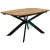 Стол обеденный DikLine B140 Black, дуб галифакс