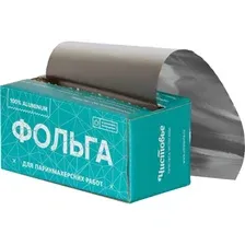 Фольга для окрашивания волос Чистовье Серебро, 600-189, 18 мкр, 12 см х 100 м