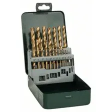 НАБОР СВЕРЛ ПО МЕТАЛЛУ HSS-TIN 1-10 ММ PROMOLIN (19 ШТ) BOSCH 2607019437