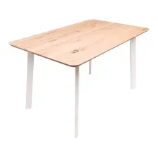 Кухонный стол ОКА Майон 130x80x74 (дуб натуральный/белый)
