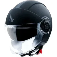 Мотошлем MT Helmets Viale SV Solid A1 (M, матовый черный)