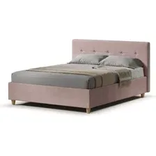 Кровать Sonit Mira 120x200 шенилл Eclipse (02 пыльная роза)