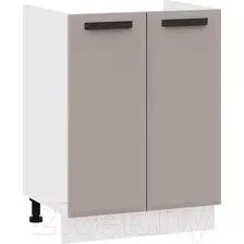 Шкаф напольный Трия Тиана 1Н6М (белый/мокко супермат)