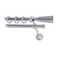 Карниз для штор Lm Decor Византия 066 2р гладкий 25/16мм (хром, 1.8м)