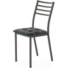 Стул AMC Comfort 4К2.16 (кожзам антрацит/коричневый)