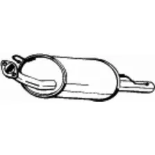 глушитель задняя часть! Nissan Almera 1.4i/1.6i/2.0D 95-00 sedan 145-341 BOSAL