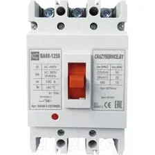 Выключатель автоматический КС ВА 88-125S 25А 3P 25кА SVA88-3-1252525