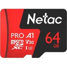 Карта памяти Netac P500 Extreme Pro 64GB NT02P500PRO-064G-R  адаптер