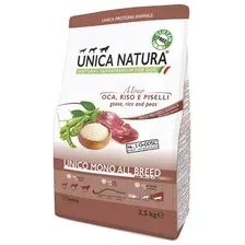 Корм "Unica Natura Mono" для собак средних и крупных пород, гусь, 2,5кг