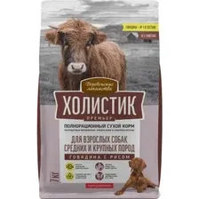 Сухой корм для собак Деревенские лакомства Холистик Премьер. Говядина с рисом 7 кг