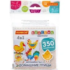 Конструктор Полесье Классик 73232 Мозаика 11 (домашние птицы)