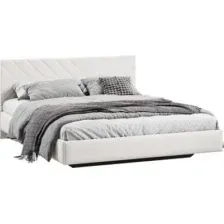 Кровать Трия Кевия 160x200 Тип 1 (велюр светлый)