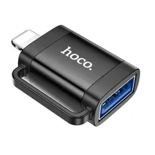 Адаптер Hoco UA31A USB Type-A - Lightning (черный)