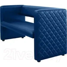 Диван Brioli Джино двухместный 1.2м (L18/синий)