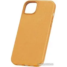 Чехол для телефона Baseus Fauxther для iPhone 15 (оранжевый)