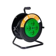 Удлинитель на катушке 4 розетки 50м, ПВС 2х0,75 1300Вт IP20 Glanzen