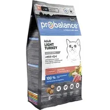 Корм ProBalance Cat Light (Индейка) для кошек 8 кг