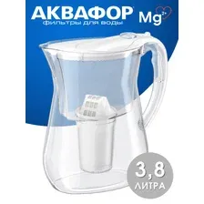 Кувшин фильтр для воды Аквафор Лион 3,8 литра с картриджем А5, белый