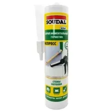Герметик акриловый моментальный Soudal Express (белый) 280 мл