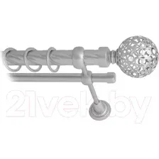 Карниз для штор Lm Decor Ажур 095 2р витой 25/16мм (сатин, 3.2м)