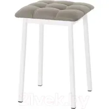 Табурет AMC Comfort 7К6.18 (кожзам латте/белый)