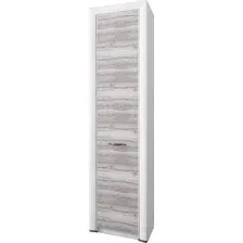 Шкаф распашной Anrex Olivia 1DW Вудлайн Кремовый/Дуб Анкона