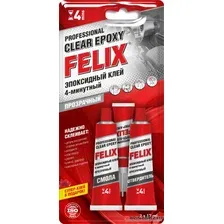 FELIX - 4-минутный эпоксидный клей прозрачный, 34г / 411040064