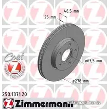 Тормозной диск Zimmermann 250137120