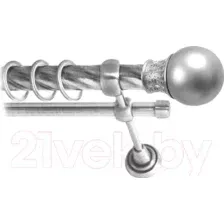 Карниз для штор Lm Decor Тифани 037 2р витой 25/16мм (сатин, 1.8м)