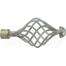 Наконечник для карниза Lm Decor Вираж YF098 16 мм (белое золото)