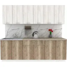 Кухонный гарнитур Eligard Lion 2.4 (сосна каньон/дуб каньон/малага)