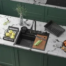 Кухонная мойка Roxen Stage Plus 560250-60-BS многофункциональная 8 в 1 (60*48/текстурный графит)