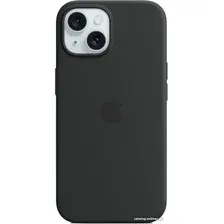 Чехол для телефона Apple MagSafe Silicone Case для iPhone 15 (черный)