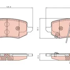 Тормозные колодки дисковые задняя ось TRW GDB8336DT