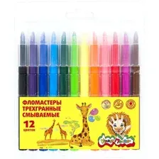 Фломастеры Каляка-Маляка ФТГКМ12 (12 цв)