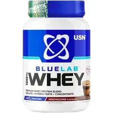 Протеин сывороточный (изолят) USN BlueLab 100% Whey (908 г, моккачино)