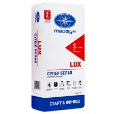 Гипсовая шпатлевка белая LUX,15 кг