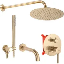 Душевая система  Rea Lungo Matt Gold REA-P6609