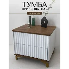 Тумба Shtabe Royal 5003 эко (дуб веллингтон/золото)