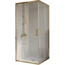 Душевой уголок BelBagno Luce-A-2-100-C-ORO