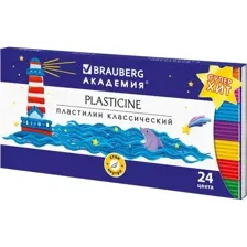 Пластилин Brauberg Академия Супер Хит, 106424, 24 цвета