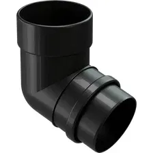 Колено трубы водосточной Docke Lux 72 градуса PVLB-1245 (карбон)