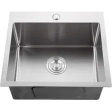 Кухонная мойка GranFest Metal нержавеющая сталь AISI 304 GF-5050 (с сифоном)