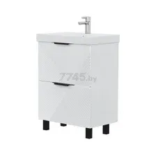 Тумба с умывальником VOLNA Geometry 60.2Y белый (tnGEOMETRY60.2Y-01-1)