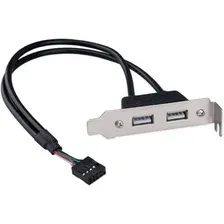 Планка Cablexpert CCUSBRECEPTACLE-LP