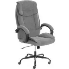 Офисное кресло TetChair Oreon metalBL велюр (серый, 29)