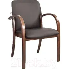 Офисный стул Белс Jack Arm V 450662-35/V3 (кожзам темно-коричневый/темный орех)