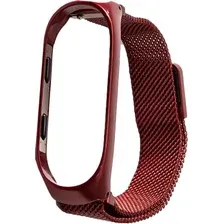 Браслет Xiaomi Milanese Magnetic для Mi Band 3 (винный)