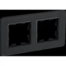 Рамка двухместная IEK Brite черный (BR-M22-G-41-K02)