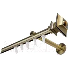 Карниз для штор Lm Decor Верди 1р 19мм (антик, 4.0м)